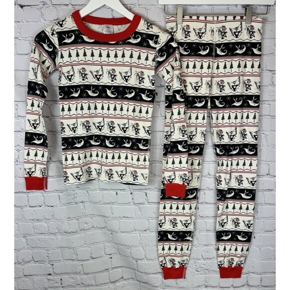 HANNA ANDERSSON X DISNEY Nightmare Before Xmas Pajama Set Organic Cotton Size 12 - Picture 1 of 12